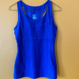 2/$20. Gap body, workout tank top in bright blue/purple. Size S.